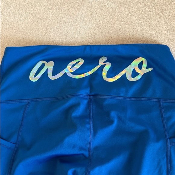 Aeropostale Vibrant Blue Leggings Size L - Picture 2 of 3